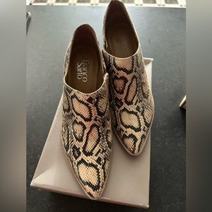 Franco Sarto Snake Print Garcia Bootie sz 7.5